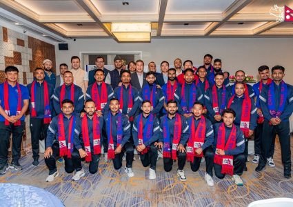 नेपाली राष्ट्रिय क्रिकेट टोली दक्षिण अफ्रिका प्रस्थान